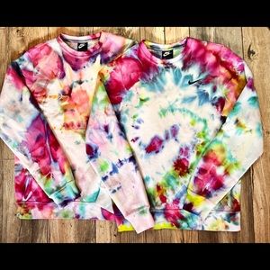 Nike Sweatshirt Custom Tie Dye ‘Cosmic Jellyfish’